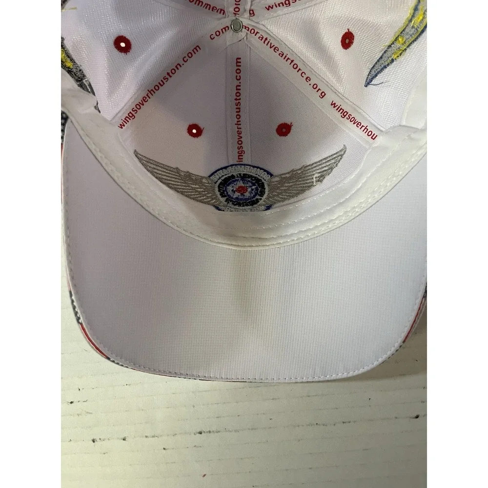 Wings Over Houston Airshow Hat Mens OSFM White Commemorative Air Force B-29 Cap